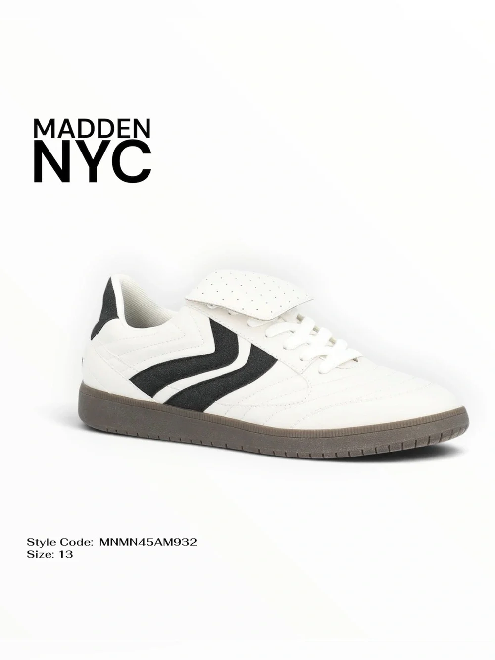 Madden NYC Men's Sport Casual Sneakers White Size 13M NIB Lace Up Casual